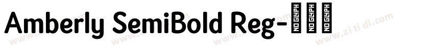 Amberly SemiBold Reg字体转换